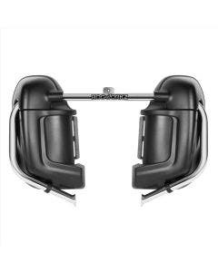 Hogworkz Denim Black Lower Vented Fairings for Harley Road Glide '10-'17