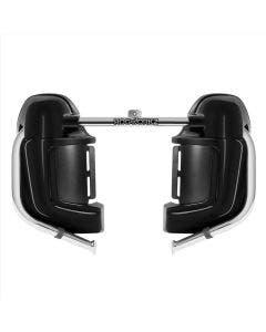 Hogworkz Vivid Black Lower Vented Fairings for Harley Road Glide 10-Up