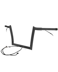 Paul Yaffe OEMPW-15L-10 B Black 10" OE Monkey Bar Pre Wired Harley FLTR 15-Up