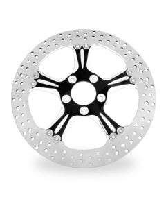 Performance Machine Wrath Black Platinum Cut Front 13" Brake Rotor Harley 00-15
