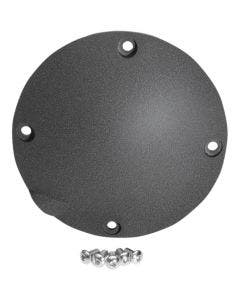 Drag Flat Black Die Cast Domed Derby Cover 16-18 Harley FLHT/FLHX/FLTRS