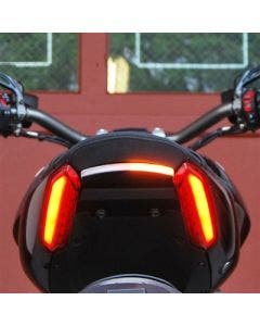 New Rage Cycles XD-RTS-B LED Turn Signals 16-18 Ducati XDiavel 1200 