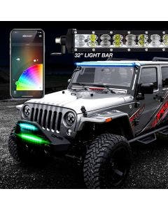 XK Glow 50 App Controlled RGBW LED Light Bar 96w-144w For Jeep UTV