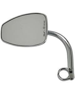 Biltwell 6504-578-531 Chrome Teardrop Utility Mirror Clamp-On 7/8" Bars Metric