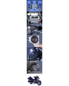 J&M ROKKER XXR EXTREME 800w Watt 6-Speaker Amplifier Kit 14-20 Harley Ultra /Ltd