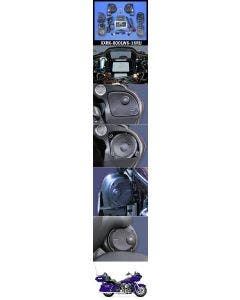 J&M Rokker XXR Extreme 800w 6-Speaker & Amp Install Kit 16-20 Harley FLTRU