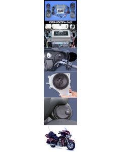 J&M ROKKER XXR EXTREME 800w Watt 4-Speaker Amplifier Kit 14-20 Harley Ultra /Ltd