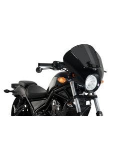 Custom Acces Dark Night Semi Fairing Dark Smoke Honda Rebel CMX 300 500 17-Up