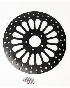 DNA Super Spoke Black Front 11.8 Brake Disc Rotor Harley Touring 08-13 (ea)