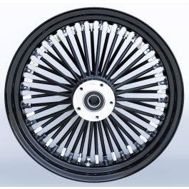 Black fat spoke harley wheels outlet