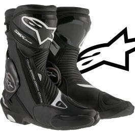 Alpinestars SMX Plus Black Street Track Motorcycle Boots (38