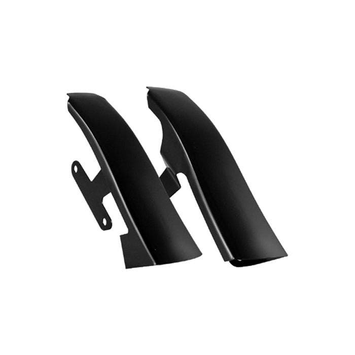 V Factor Black Fender Saddlebag Filler Panel Strips Harley Touring
