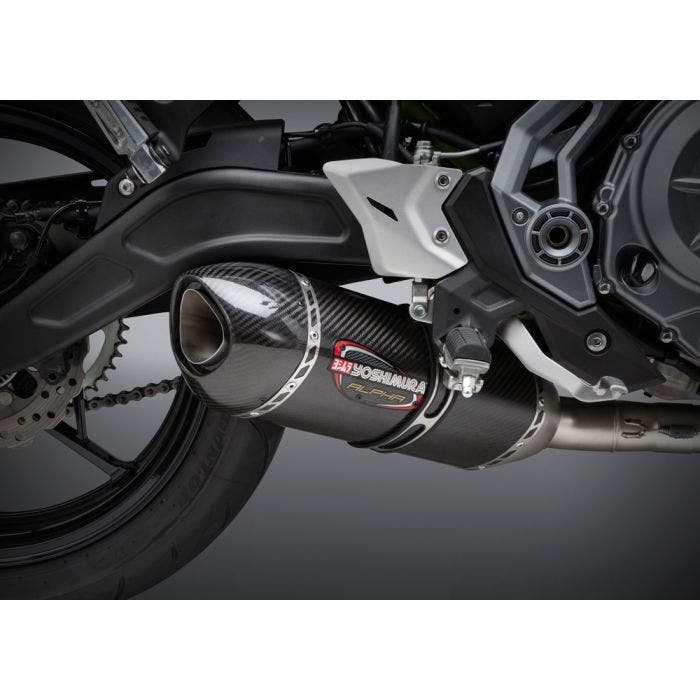 Yoshimura 14651AM220 Carbon Alpha Full Exhaust System 17-19 Kawasaki Ninja  Z650