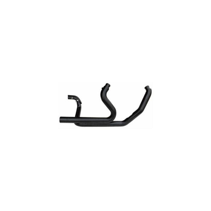 Ultima 60-375 Black True Duals Dual Head Pipes Exhaust Harley Touring  Bagger 09-16