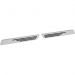 Drag Saddlebag Latch Cover Inserts Ball Milled Chrome For Harley FLH/T 93-13