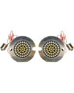 Custom Dynamics Dynamic Clusters2 LED Rear Turn Signal Flat Insert 1156 Harley