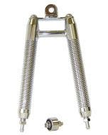 Chrome Plated Finned Billet Vertical Oil Cooler Harley Davison Big Twin