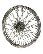 Mid USA V-Factor 51665 Chrome 60 Spoke Wheel w/ Billet Hub 21" x 3.25" 07+ FXST