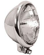 V-Factor Chrome 5 3/4" 5.75" Headlight Assembly Harley & Custom Chopper 12V