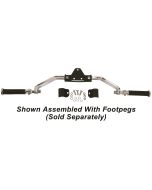 Mid USA 26602 V-Factor Chrome Adjustable Highway Bar Pegs 00-19 FLS OEM 50855-09