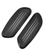 Black Passenger Streamliner Style Floorboards Harley Touring FLH/T 50420-04