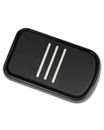 Black Streamliner Style Brake Pedal Pad Harley Touring 1980-Later 42712-04