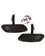Black Passenger Streamliner Style Floorboard Kit Harley Touring 93-18 50378-07