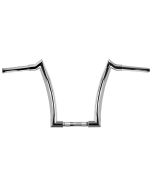 Mid USA 40145 Chrome 14" Jackknife Handlebars 1 1/2" Harley FLS FXD XL 82-Up
