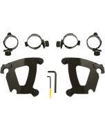 Memphis Shades MEB2050 Black Fairing Trigger Lock Mount Kit Harley FXFB 18-Up