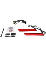 Custom Dynamics Red Lens LED Saddlebag Latch Lightz Harley CVO 09-13