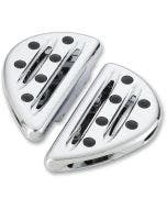 Arlen Ness Chrome Deep Cut Rear Passenger Floorboards for Harley 93-17