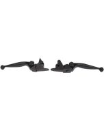 PSR 12-00613-22 Black Journey Adjustable Brake Clutch Levers 2017 Harley Softail