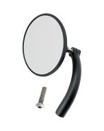 Biltwell Black Round Utility Mirror Perch Mount for Harley Metric Custom (ea)