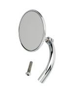 Biltwell Chrome Round Utility Mirror Perch Mount for Harley Metric Custom (ea)