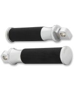 Arlen Ness 07-920 Smooth Chrome Fusion Male-Mount Foot Pegs Harley or Metric