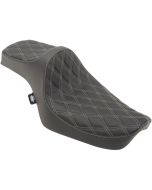 Drag Specialties 0804-0733 Black Predator 3 Double Diamond Seat 82-03 Sportster