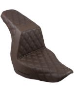 Saddlemen Step 2 Up Lattice Diamond Brown Seat M8 Harley Softail FXLR FLSB 18-23
