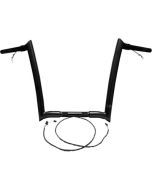 Paul Yaffe Bagger Nation Black 1 1/4" Pre-Wired Monkey Bars Harley FLTR 15-20