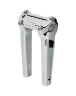 Thrashin Supply Chrome 8" w/o Gauge Cutout Handlebar Straight Riser TSC-8000-3	