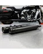 Firebrand Black Loose Cannon Slip-On Mufflers 10-1002 Harley TC Touring 95-16