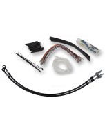 FBI Fat Baggers Black 14 EZ Install Kit Hydraulic Lines Harley Batwing 08-13