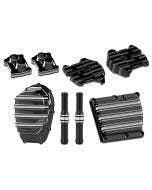 Arlen Ness 5-Piece Black 10-Gauge Engine Cover Kit 2017-2019 M8 Harley Touring