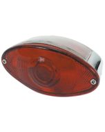 Mid USA 11201 V-Factor Rear Cat Eye Taillight Brake Light 12V 1157 Harley Custom