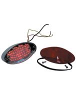 Mid USA 11223 V-Factor Rear Cat Eye LED Taillight Brake Light 12V Harley Custom