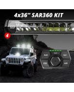 XK Glow 4PC 36" 360 SAR LED Search & Rescue Light Bar System and Controller
