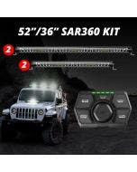 XK Glow 2pc 52" 2pc 36" 360 SAR LED Search & Rescue Light Bar System and Controller