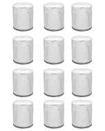 Chrome 10 Micron Oil Filter x12 Custom Chrome Harley Twin Cam M8 Repl 63798-99