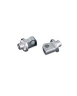 Kuryakyn 8881 Chrome ISO Peg Adaptor Replacement Parts Harley Male Mount