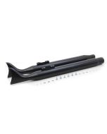 V-Twin 30-1391 Black Fishtail Slip-On 3" Muffler Set Harley Road Glide M8 17-Up