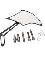 Pro One 102301AB Black Weekend Warrior Billet Aluminum Right Flame Mirror Harley